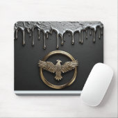 Tapis De Souris Emblème d'aigle doré aux ailes déployées (Avec souris)