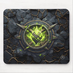Tapis De Souris Emblème de joueur de Rune toxique
