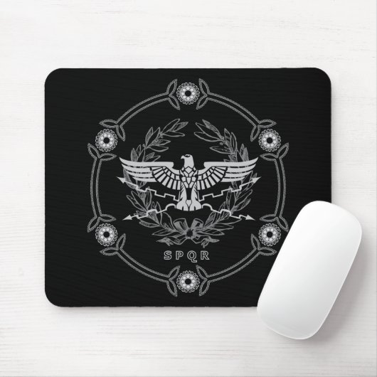 Tapis De Souris Emblème Mousepad d'empire romain (Avec souris)