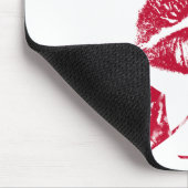 Tapis De Souris Embrasse-moi ! Lèvres rouges (Coin)