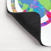 Tapis De Souris Embrasser la Terre dans la paix (Coin)