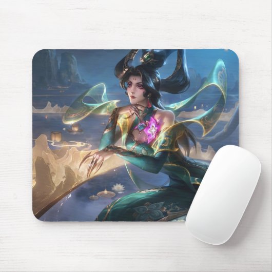 Tapis De Souris Embrasser le Serpent Jeu Mousepad | Sorcière de se (Avec souris)