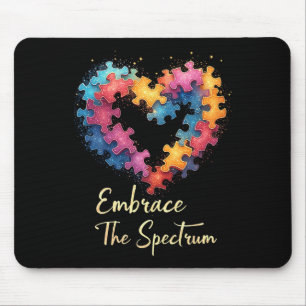 Tapis De Souris Embrasser le spectre Mois de la sensibilisation à