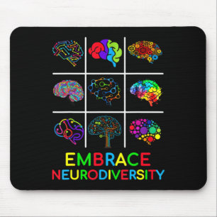Tapis De Souris Embrassez la Neurodiversity Video Game Sensibilisa