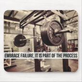 Tapis De Souris EMBRASSEZ L'ÉCHEC. Exercice de musculation Motivat (Devant)