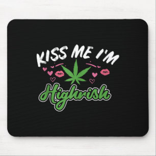 Tapis De Souris Embrassez-Moi Je Suis Highrish Drôle St Patricks D