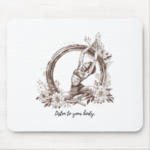 Tapis De Souris Embrassez Votre Zen - Art Inspiré par le Yoga et l