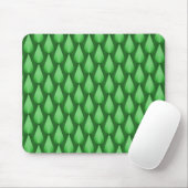Tapis De Souris Emerald Green Dazzling Raindrops Mousepad (Avec souris)