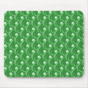 Tapis De Souris Emerald Green Fancy Fwirls Mousepad