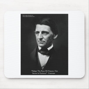 Tapis De Souris Emerson "Pace Of Nature" Citation De Sagesse Cadea