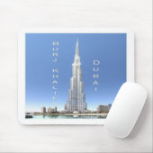 Tapis De Souris Émirats arabes unis - Dubaï - Burj Khalifa (Avec souris)
