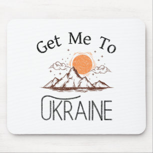 Tapis De Souris Emmenez-Moi En Ukraine Vacances Vintage