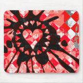 Tapis De Souris Emo Love Heart Paint Splatter (Devant)