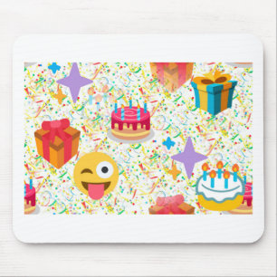 Tapis De Souris emoji anniversaire heureux
