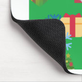 Tapis De Souris emoji de Noël vert (Coin)
