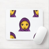 Tapis De Souris emoji hajib (Avec souris)