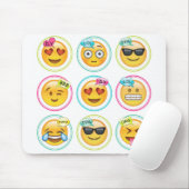 Tapis De Souris Emoji Mousepad (Avec souris)