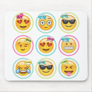 Tapis De Souris Emoji Mousepad