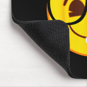 Tapis De Souris Emoji Nerd Gles Yellow Smile Face (Coin)