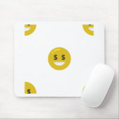 Tapis De Souris emoji oeil argent (Avec souris)