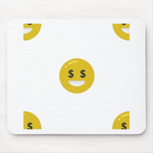 Tapis De Souris emoji oeil argent (Devant)