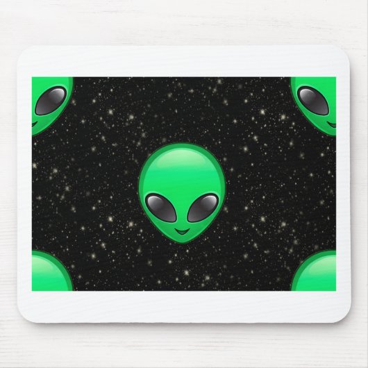 Tapis De Souris emojis alien (Devant)