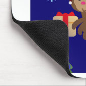 Tapis De Souris Émotion de singe de père Noël (Coin)