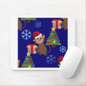 Tapis De Souris Émotion de singe de père Noël (Avec souris)