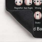 Tapis De Souris Emotions de baseball Mousepad (Coin)