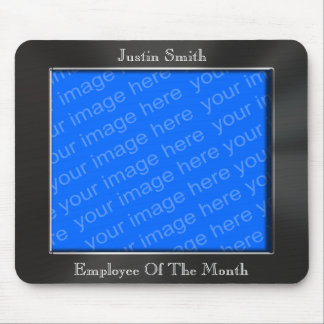Tapis De Souris Employé du cadre Mousepad de photo de mois