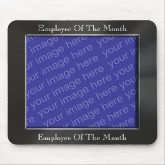Tapis De Souris Employé du cadre Mousepad de photo de mois