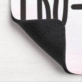 Tapis De Souris Empreinte bébé Pro-Life sur rose (Coin)