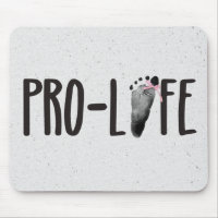 Empreinte bébé Pro-Life sur Terrazzo