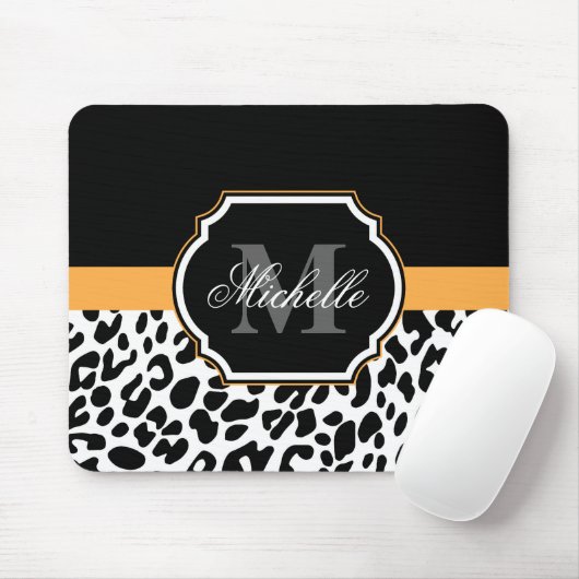 Tapis De Souris Empreinte de léopard (Avec souris)