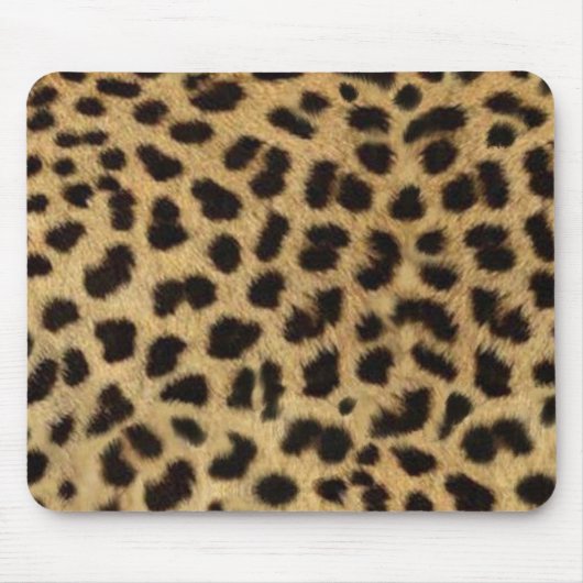 Tapis De Souris empreinte de léopard animal sauvage safari (Devant)