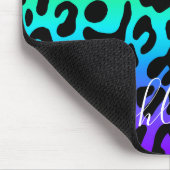 Tapis De Souris Empreinte de léopard arc-en-ciel (Coin)