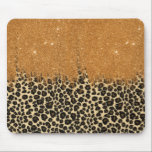 Tapis De Souris Empreinte de léopard avec la course de brosse de<br><div class="desc">Cet empreinte de léopard frais et à la mode avec la course de brosse de parties scintillantes de faux d'or est parfait pour la dame fascinante et étincelante.</div>