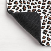 Tapis De Souris Empreinte de léopard blanc (Coin)