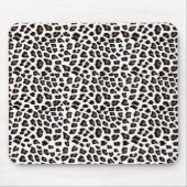 Tapis De Souris Empreinte de léopard blanc (Devant)