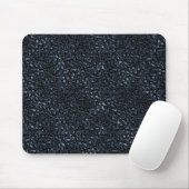 Tapis De Souris Empreinte de léopard bleu de la marine (Avec souris)