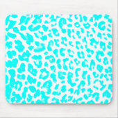 Tapis De Souris Empreinte de léopard de bleu de Lite (Devant)