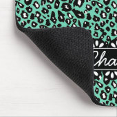 Tapis De Souris Empreinte de léopard et dentelle à la mode (Coin)