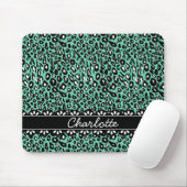 Tapis De Souris Empreinte de léopard et dentelle à la mode (Avec souris)