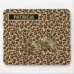 Tapis De Souris Empreinte de léopard Gold Brown Funky Fun Nom<br><div class="desc">L'Empreinte de léopard Gold Black Gold Funky Fun — oui,  amusez-vous avec celui-ci — brillant,  gai et avec votre nom (ou comme un cadeau). Pour toute question de conception,  envoyez un courriel à charmdesignstudio@rcn.com et nous serons heureux de vous aider.</div>