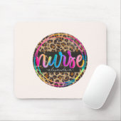 Tapis De Souris Empreinte de léopard infirmière (Avec souris)