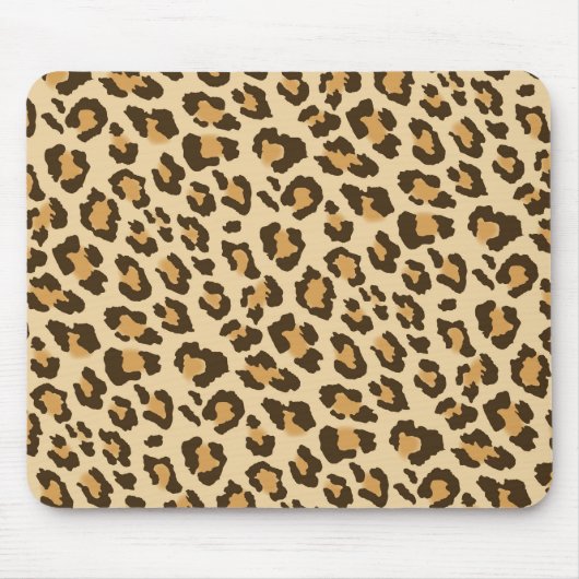 Tapis De Souris Empreinte de léopard Mousepad (Devant)