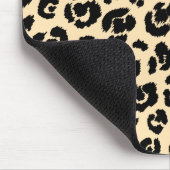 Tapis De Souris Empreinte de léopard noir crémeux (Coin)