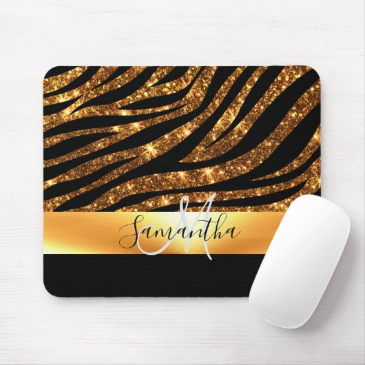Tapis De Souris Empreinte de léopard parties scintillant (Avec souris)