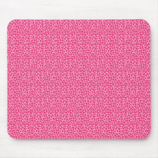 Tapis De Souris Empreinte de léopard Pink Cheetah (Devant)