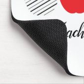 Tapis De Souris Empreinte de léopard Red Apple Enseignant Retour À (Coin)